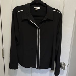 Black long sleeve blouse